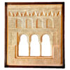 Double archway window - Alhambra Miniature carving Luxury Islamic Arabian Decor